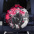 Hip Hop Graffiti Design Spare Tire Cover Sitting Hooded Figure and Red Black Street Art Elements - Wonder Print Shop