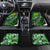 Graffiti Street Art Car Mats Smoking Ape Character and Neon Crown Symbols in Green and Yellow Graphic Design - Wonder Print Shop