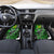 Graffiti Street Art Car Mats Smoking Ape Character and Neon Crown Symbols in Green and Yellow Graphic Design - Wonder Print Shop