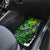 Graffiti Street Art Car Mats Smoking Ape Character and Neon Crown Symbols in Green and Yellow Graphic Design - Wonder Print Shop
