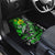 Graffiti Street Art Car Mats Smoking Ape Character and Neon Crown Symbols in Green and Yellow Graphic Design - Wonder Print Shop