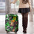 Graffiti Street Art Luggage Cover Smoking Ape Character and Neon Crown Symbols in Green and Yellow Graphic Design - Wonder Print Shop