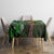 Graffiti Street Art Tablecloth Smoking Ape Character and Neon Crown Symbols in Green and Yellow Graphic Design - Wonder Print Shop