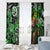 Graffiti Street Art Window Curtain Smoking Ape Character and Neon Crown Symbols in Green and Yellow Graphic Design - Wonder Print Shop