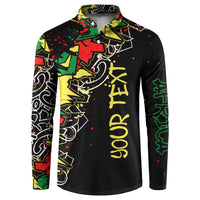 Lion King Africa Graffiti Street Art Button Sweatshirt Bold Text and Neon Colors Design - Wonder Print Shop