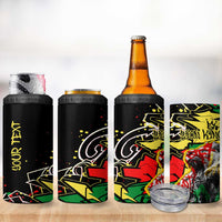 Lion King Africa Graffiti Street Art 4 in 1 Can Cooler Tumbler Bold Text and Neon Colors Design - Wonder Print Shop