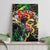 Lion King Africa Graffiti Street Art Canvas Wall Art Bold Text and Neon Colors Design - Wonder Print Shop