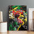 Lion King Africa Graffiti Street Art Canvas Wall Art Bold Text and Neon Colors Design - Wonder Print Shop