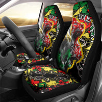 Lion King Africa Graffiti Street Art Car Seat Cover Bold Text and Neon Colors Design - Wonder Print Shop