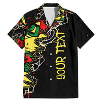 Lion King Africa Graffiti Street Art Family Matching Mermaid Dress and Hawaiian Shirt Bold Text and Neon Colors Design - Wonder Print Shop