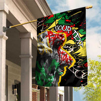 Lion King Africa Graffiti Street Art Garden Flag Bold Text and Neon Colors Design - Wonder Print Shop