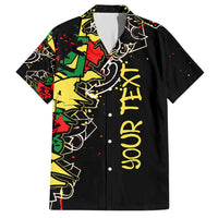 Lion King Africa Graffiti Street Art Hawaiian Shirt Bold Text and Neon Colors Design - Wonder Print Shop