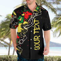 Lion King Africa Graffiti Street Art Hawaiian Shirt Bold Text and Neon Colors Design - Wonder Print Shop