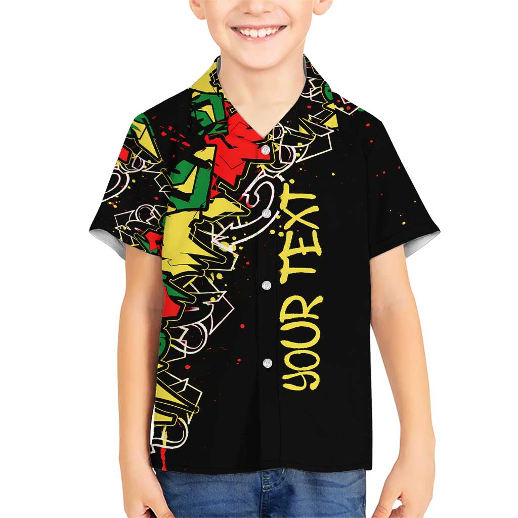 Lion King Africa Graffiti Street Art Hawaiian Shirt Bold Text and Neon Colors Design - Wonder Print Shop