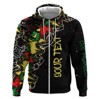 Lion King Africa Graffiti Street Art Hoodie Bold Text and Neon Colors Design - Wonder Print Shop