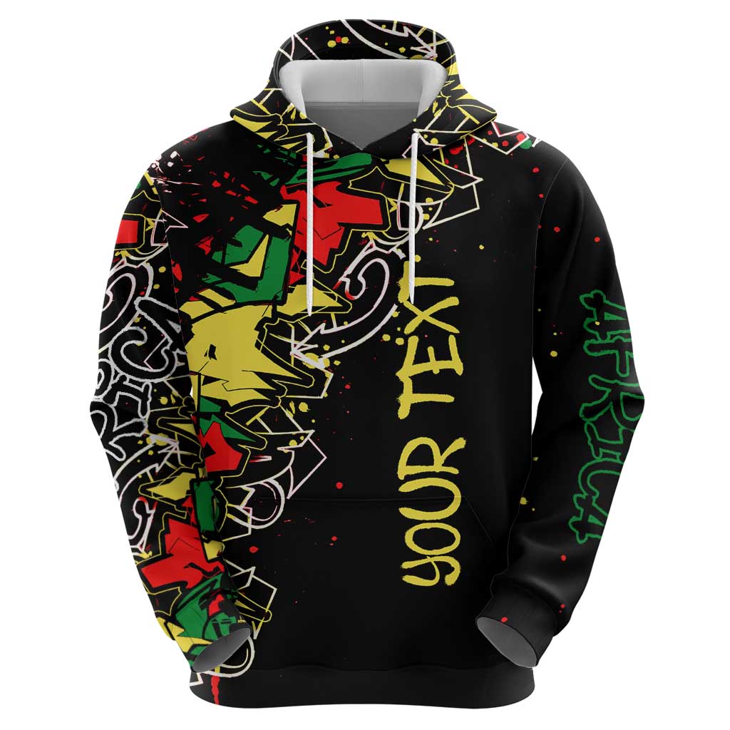 Lion King Africa Graffiti Street Art Hoodie Bold Text and Neon Colors Design - Wonder Print Shop