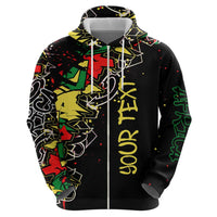 Lion King Africa Graffiti Street Art Hoodie Bold Text and Neon Colors Design - Wonder Print Shop