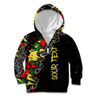 Lion King Africa Graffiti Street Art Kid Hoodie Bold Text and Neon Colors Design - Wonder Print Shop