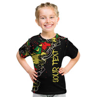 Lion King Africa Graffiti Street Art Kid T Shirt Bold Text and Neon Colors Design - Wonder Print Shop