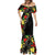 Lion King Africa Graffiti Street Art Mermaid Dress Bold Text and Neon Colors Design - Wonder Print Shop