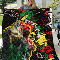 Lion King Africa Graffiti Street Art Quilt Bold Text and Neon Colors Design - Wonder Print Shop