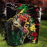 Lion King Africa Graffiti Street Art Quilt Bold Text and Neon Colors Design - Wonder Print Shop