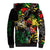 Lion King Africa Graffiti Street Art Sherpa Hoodie Bold Text and Neon Colors Design - Wonder Print Shop