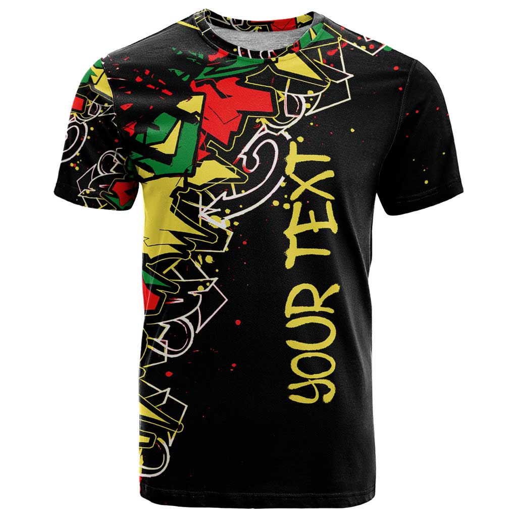 Lion King Africa Graffiti Street Art T Shirt Bold Text and Neon Colors Design - Wonder Print Shop