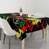Lion King Africa Graffiti Street Art Tablecloth Bold Text and Neon Colors Design - Wonder Print Shop