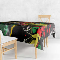 Lion King Africa Graffiti Street Art Tablecloth Bold Text and Neon Colors Design - Wonder Print Shop