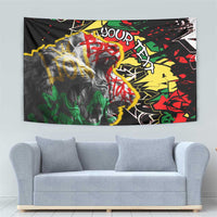 Lion King Africa Graffiti Street Art Tapestry Bold Text and Neon Colors Design - Wonder Print Shop
