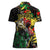 Lion King Africa Graffiti Street Art Women Polo Shirt Bold Text and Neon Colors Design - Wonder Print Shop