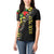 Lion King Africa Graffiti Street Art Women Polo Shirt Bold Text and Neon Colors Design - Wonder Print Shop