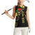 Lion King Africa Graffiti Street Art Women Sleeveless Polo Shirt Bold Text and Neon Colors Design - Wonder Print Shop