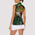 Lion King Africa Graffiti Street Art Women Sleeveless Polo Shirt Bold Text and Neon Colors Design - Wonder Print Shop