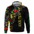 Lion King Africa Graffiti Street Art Zip Hoodie Bold Text and Neon Colors Design - Wonder Print Shop