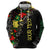 Lion King Africa Graffiti Street Art Zip Hoodie Bold Text and Neon Colors Design - Wonder Print Shop