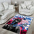 Statue of Liberty Graffiti Street Art Area Rug America Text and 4th of July Theme in Red White and Blue Design - Wonder Print Shop