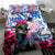 Statue of Liberty Graffiti Street Art Bedding Set America Text and 4th of July Theme in Red White and Blue Design - Wonder Print Shop