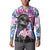 Statue of Liberty Graffiti Street Art Button Sweatshirt America Text and 4th of July Theme in Red White and Blue Design - Wonder Print Shop