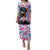 Statue of Liberty Graffiti Street Art Family Matching Puletasi and Hawaiian Shirt America Text and 4th of July Theme in Red White and Blue Design - Wonder Print Shop