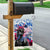Statue of Liberty Graffiti Street Art Garden Flag America Text and 4th of July Theme in Red White and Blue Design - Wonder Print Shop