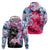 Statue of Liberty Graffiti Street Art Hoodie America Text and 4th of July Theme in Red White and Blue Design - Wonder Print Shop