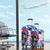 Statue of Liberty Graffiti Street Art Luggage Cover America Text and 4th of July Theme in Red White and Blue Design - Wonder Print Shop