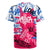 Statue of Liberty Graffiti Street Art Rugby Jersey America Text and 4th of July Theme in Red White and Blue Design - Wonder Print Shop