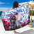 Statue of Liberty Graffiti Street Art Sarong America Text and 4th of July Theme in Red White and Blue Design - Wonder Print Shop