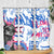 Statue of Liberty Graffiti Street Art Skinny Tumbler America Text and 4th of July Theme in Red White and Blue Design - Wonder Print Shop