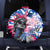 Statue of Liberty Graffiti Street Art Spare Tire Cover America Text and 4th of July Theme in Red White and Blue Design - Wonder Print Shop