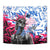 Statue of Liberty Graffiti Street Art Tapestry America Text and 4th of July Theme in Red White and Blue Design - Wonder Print Shop