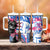 Statue of Liberty Graffiti Street Art Tumbler With Handle America Text and 4th of July Theme in Red White and Blue Design - Wonder Print Shop